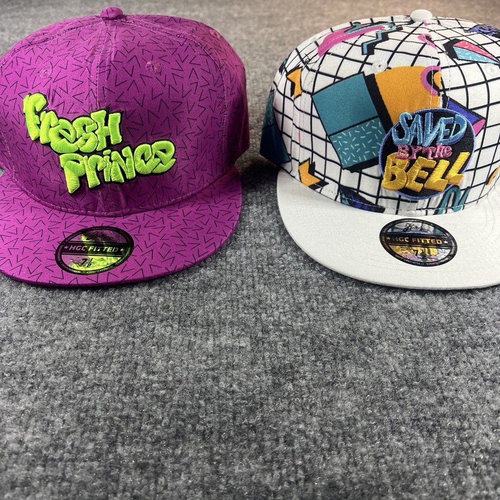 Headgear Classics 90s Nostalgia Fitted Hat Lot  SIZE 7 1/2 Fresh Prince & SBTB